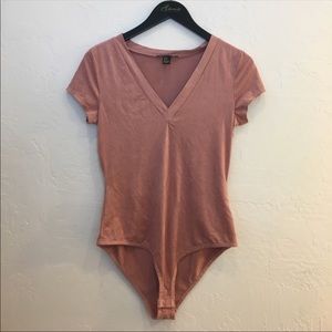 Blush V Neck Body Suit